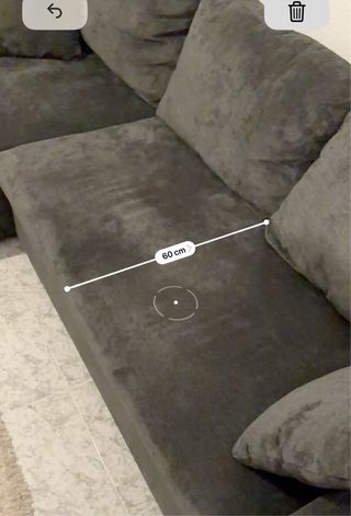 Divano chaise longue grigio marengo