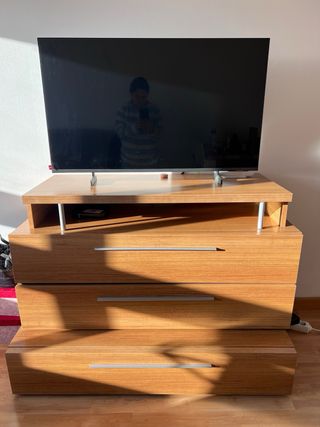 Mesa de living y mueble para televisor
