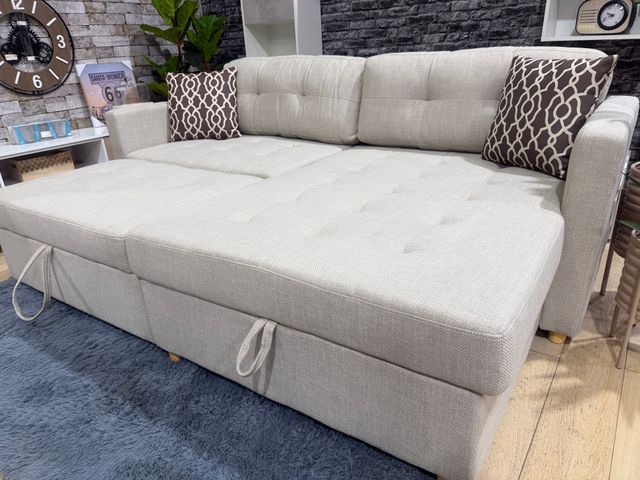 Sofá Cama Chaise Longue Reversible Indigo 220cm