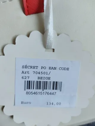 Borsa Secret Pon Pon bianca con tracolla