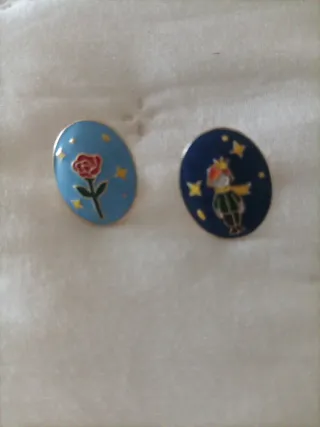 Pendientes El Principito y la Rosa