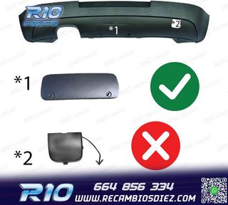 DIFUSOR VOLKSWAGEN VW GOLF 5 03-08 LOOK GTI GANCHO REMOLQUE