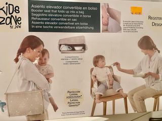 Asiento / trona de Jane kids convertible en bolso.