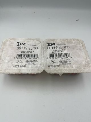 Lotto terminali isolati crimpare