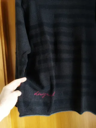 Jersey Desigual Negro Gris Talla M