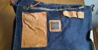 Bolso Campomaggi Azul y Marrón