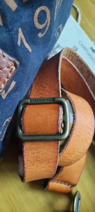 Bolso Campomaggi Azul y Marrón