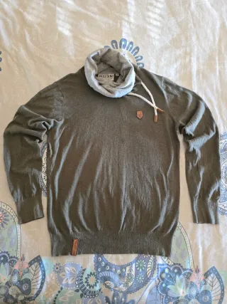 Jersey Naketano cuello alto verde talla XL