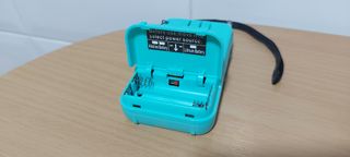 Radio Portátil AM FM USB Azul