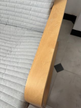 Sillón Poäng Ikea Madera y Tela Gris