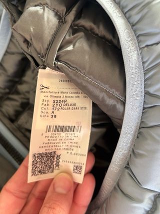 Plumas Colmar Gris Talla M