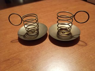 Portacandele in metallo dorato