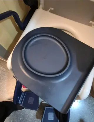 Silla WC Ducha Azul y Blanca