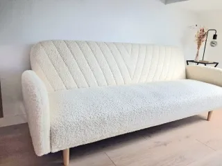 Sofá cama nuevo beige