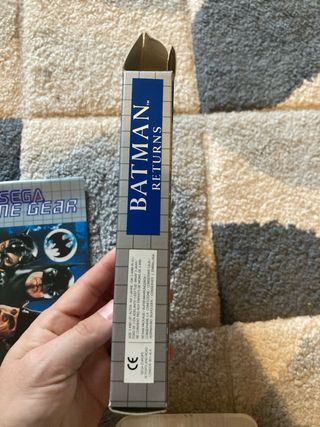 Batman Returns Sega Game Gear Cartucho y Caja