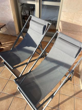 2 Hamacas de terraza grises