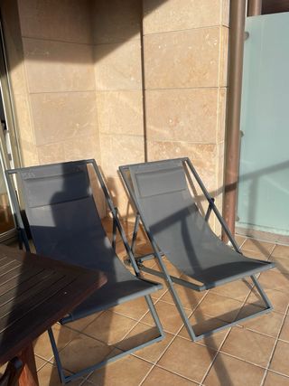 2 Hamacas de terraza grises