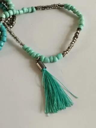 Conjunto 7 Pulseras Turquesa