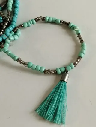 Conjunto 7 Pulseras Turquesa