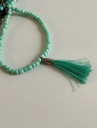 Conjunto 7 Pulseras Turquesa