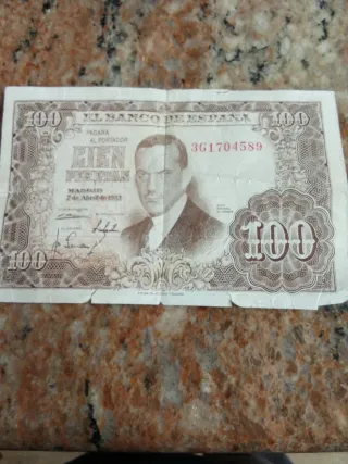 Billete 100 Pesetas España 1953