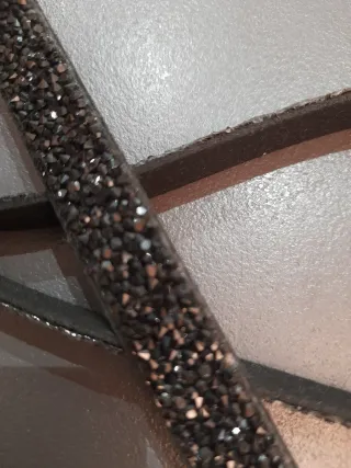 Cintura da sera nera con strass