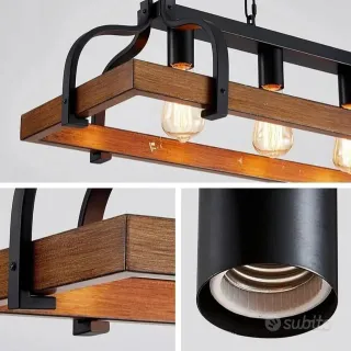 Lampadario Rustico 4 Luci Wuzups