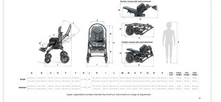 Silla de paseo para niño con discapacidad