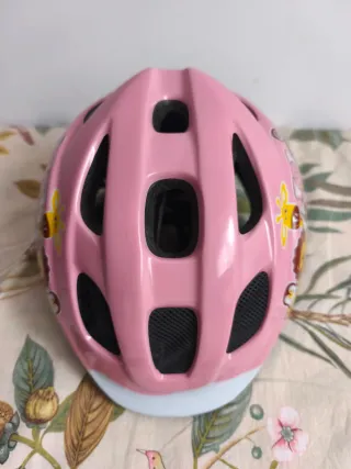 Casco bici niña rosa con dibujos