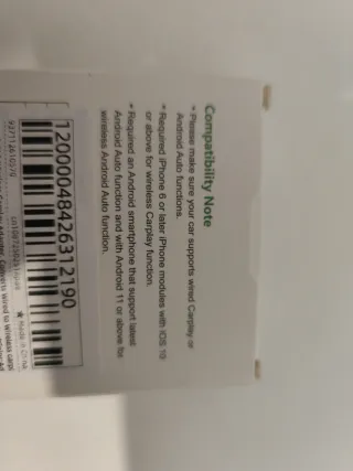 Adaptador CarPlay Android Auto Inalámbrico