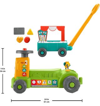 Tractor Correpasillos Fisher-Price con Remolque