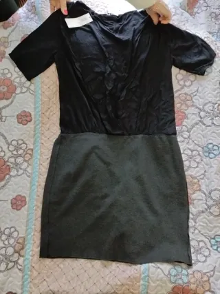 Vestido Bimba y Lola Negro y Gris