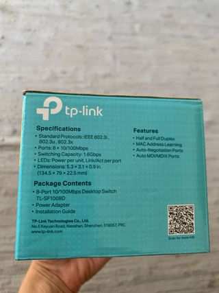 TP-Link 8-Port 10/100Mbps Switch Nuevo