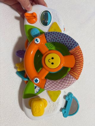 Volante sensorial para bebé con luces y música