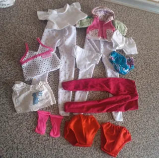 Lote Ropa Muñeca: Conjunto varias Piezas
