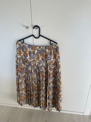 Falda larga estampada