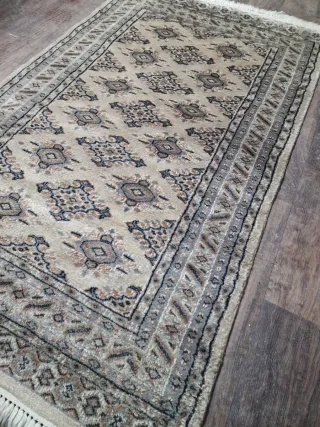 Tappeto Kashmir Misto Seta Beige/Marrone