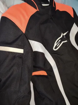 Chaqueta Alpinestars Mujer Negra Naranja, talla M.