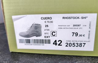 Botín Rhöstock Hombre Talla 42 Marrón