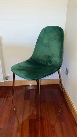 Sillas Terciopelo Verde (4und)