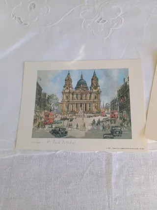 2 Postales de Londres: Westminster y St. Paul