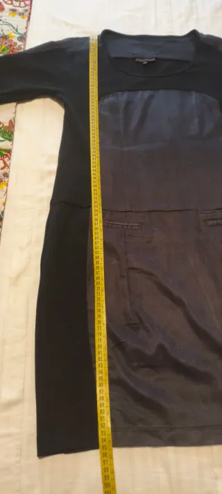 Vestido Adolfo Domínguez punto fino y antelina