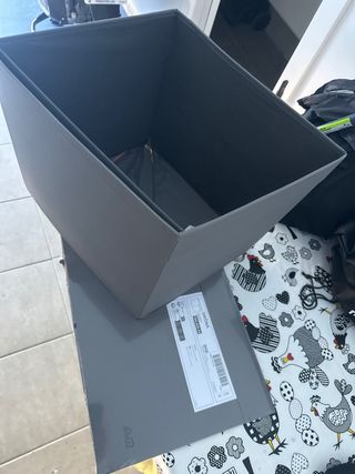 Cassetto in tessuto grigio IKEA DRÖNA