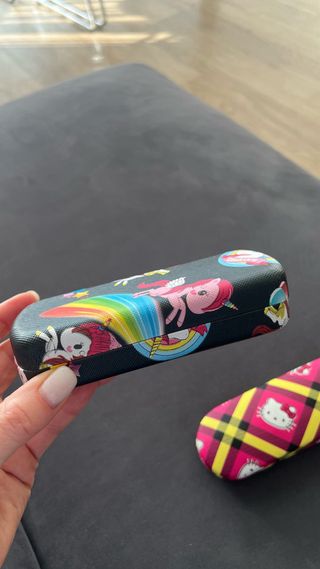 Funda gafas infantil Hello Kitty y unicornios