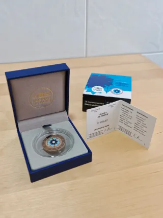 Moneda 2 euros Francia 2015 PROOF - COLOR - BLEUET