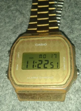 Reloj Casio A168 modulo 1572. Estilo Retro Vintage