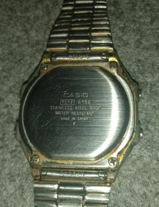 Reloj Casio A168 modulo 1572. Estilo Retro Vintage