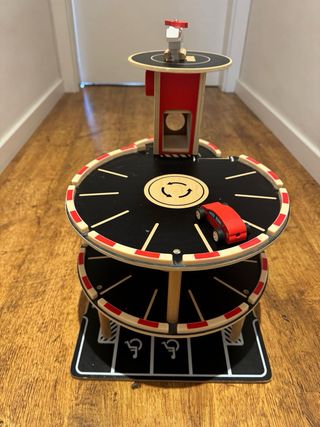 Parking Garaje Coches Juguete Madera