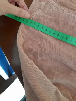 Pantaloni velluto millerighe rosa Oltre