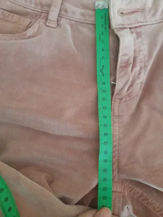 Pantaloni velluto millerighe rosa Oltre